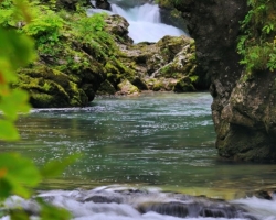 Vitngar and river Radovna jewel among Julian Alps rivers.