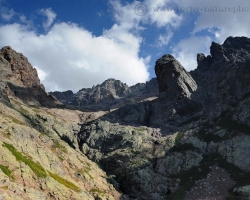 Corsica is a nice big island but it has also mountains such as Monte Cinto with peak 2706 m / higher than our Gerlach / - surprising.