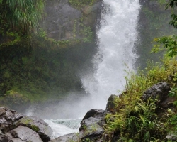 Dangerous with rapid water swirl is this mysterious waterfall Trinity.