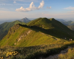 Looking to Malá Fatra back from Chlebo to Rozsutec.