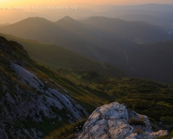 Evening view from Chleb into the valley